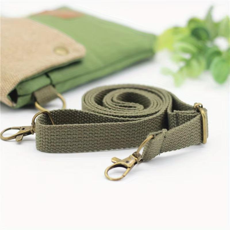 Women's Canvas Crossbody Phone Bag Color Block Triple Layer for Stylish Mobility