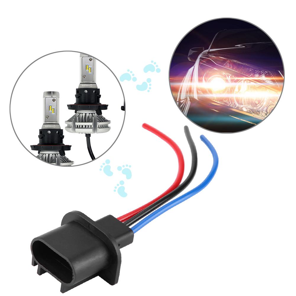 Headlamp Wiring Adapter Socket Harness Male Head with Cable