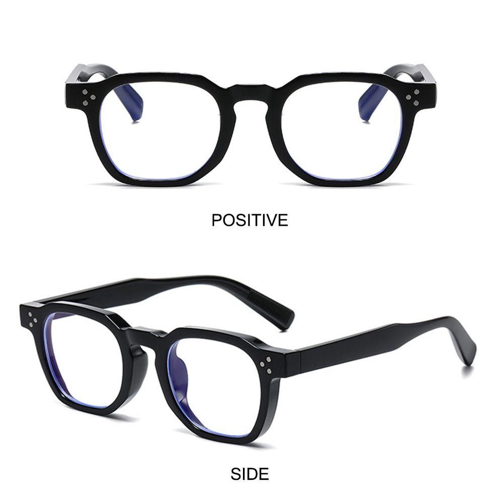 Striped Temples Round Rivet Sunglasses UV Protection Retro Driving Shades Vintage Polygonal Frame Sun Glasses for Women & Men