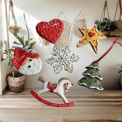 Resin Horse Pendant – Christmas Tree Ornament for Holiday Decor, Stocking Gifts, and DIY Kids' Toys