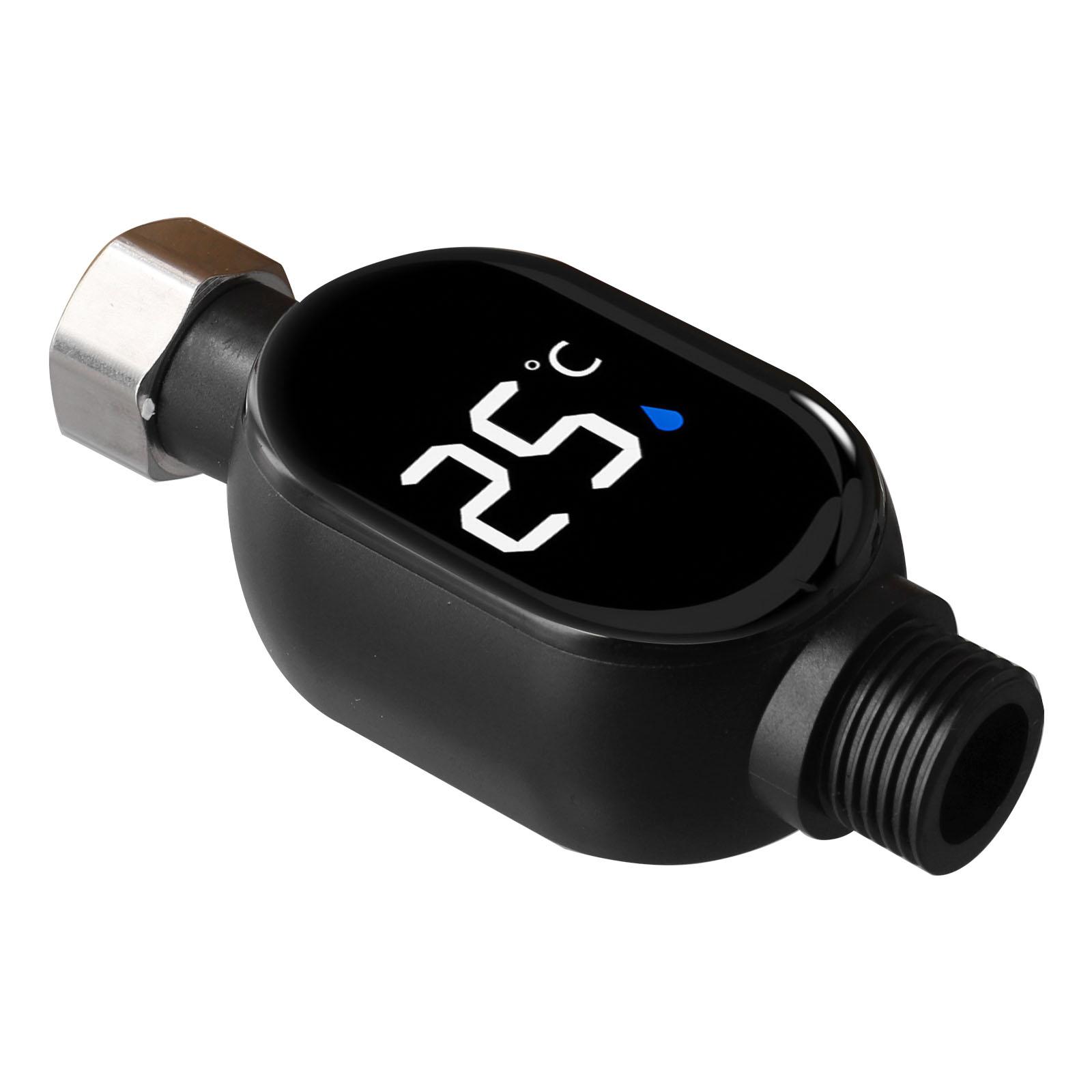 

0-99℃ Shower LED Temperature Display 1/2 Interface Intelligent Water Thermometer Temperature LED Display Accessories China Mainland