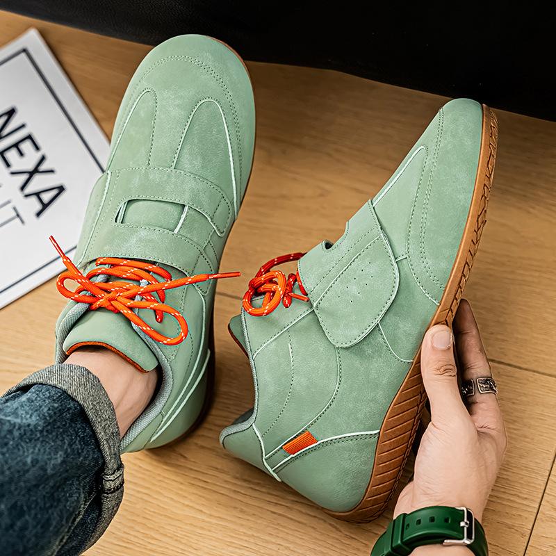 

Повседневные туфли для моральной подготовки, мужские туфли на шнуровке, с плоской подошвой, в студенческом стиле, мужские туфли Birken, весенние и осенние, универсальные спортивные туфли для сноуборда 39 зелёный