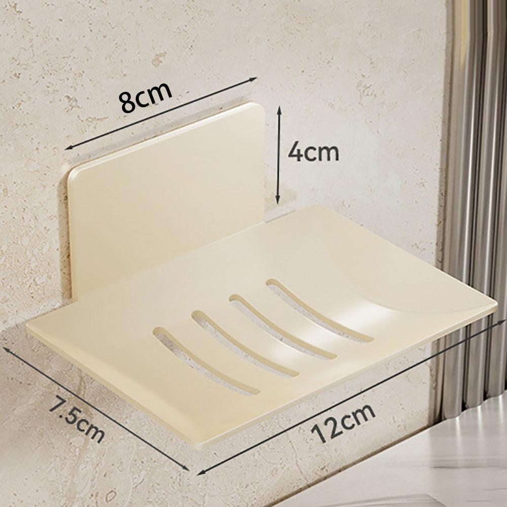 

Self Draining Soap Dish Wall Mounted Soap Storage Rack Shower Soap Holder Bathroom Accessories білий