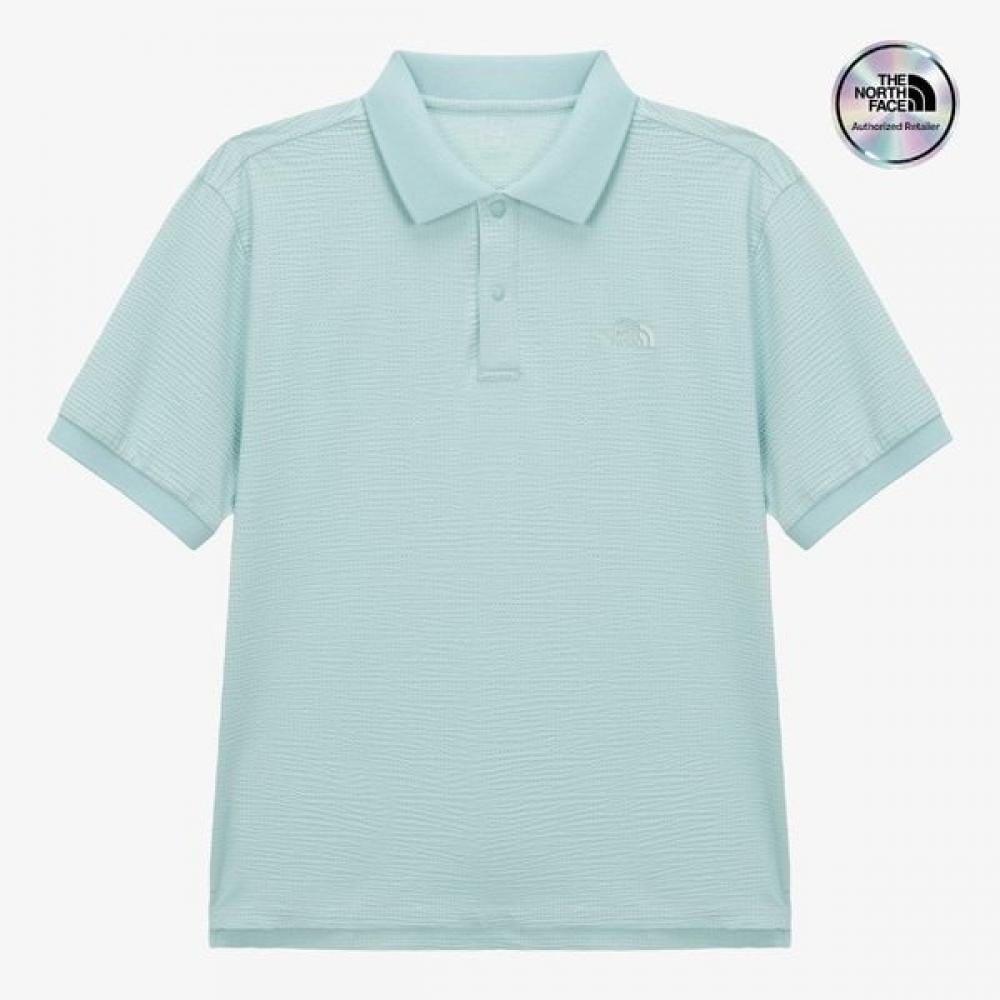 The North Face Men S Short Sleeve Waffle Polo paStel turquoiSe nt7pS13b PASTEL TURQUOISE/095