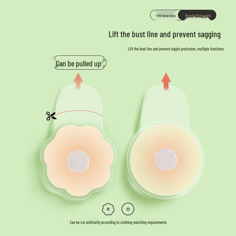 Copricapezzoli Push-Up in Silicone per Donna: Reggiseno Invisibile Senza Spalline Anti-Sporgenza Sollevante per Abiti da Sposa Estivi