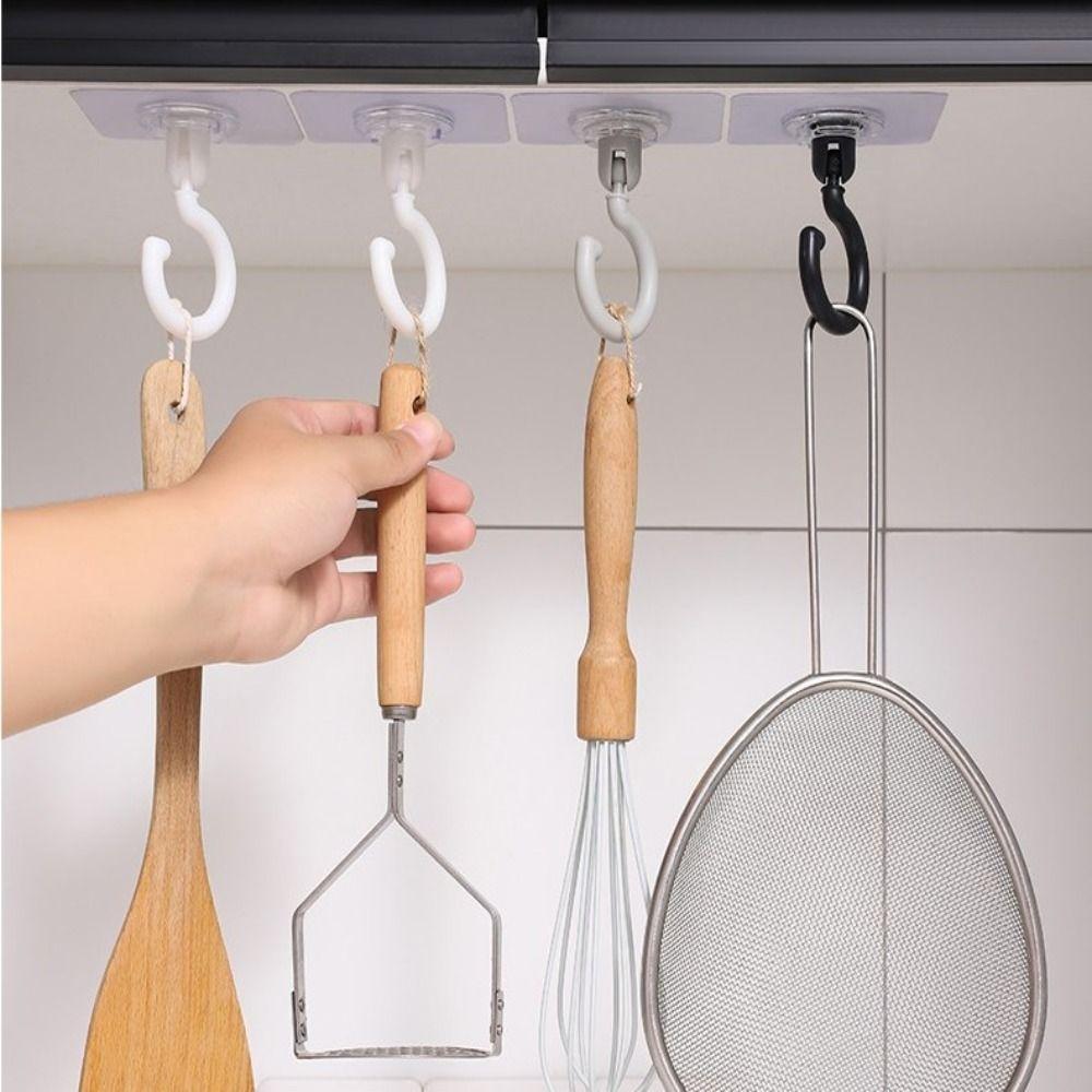 360° Rotating Kitchen Hook Folding Hanging Storage Rack New Rotary Hook Rack