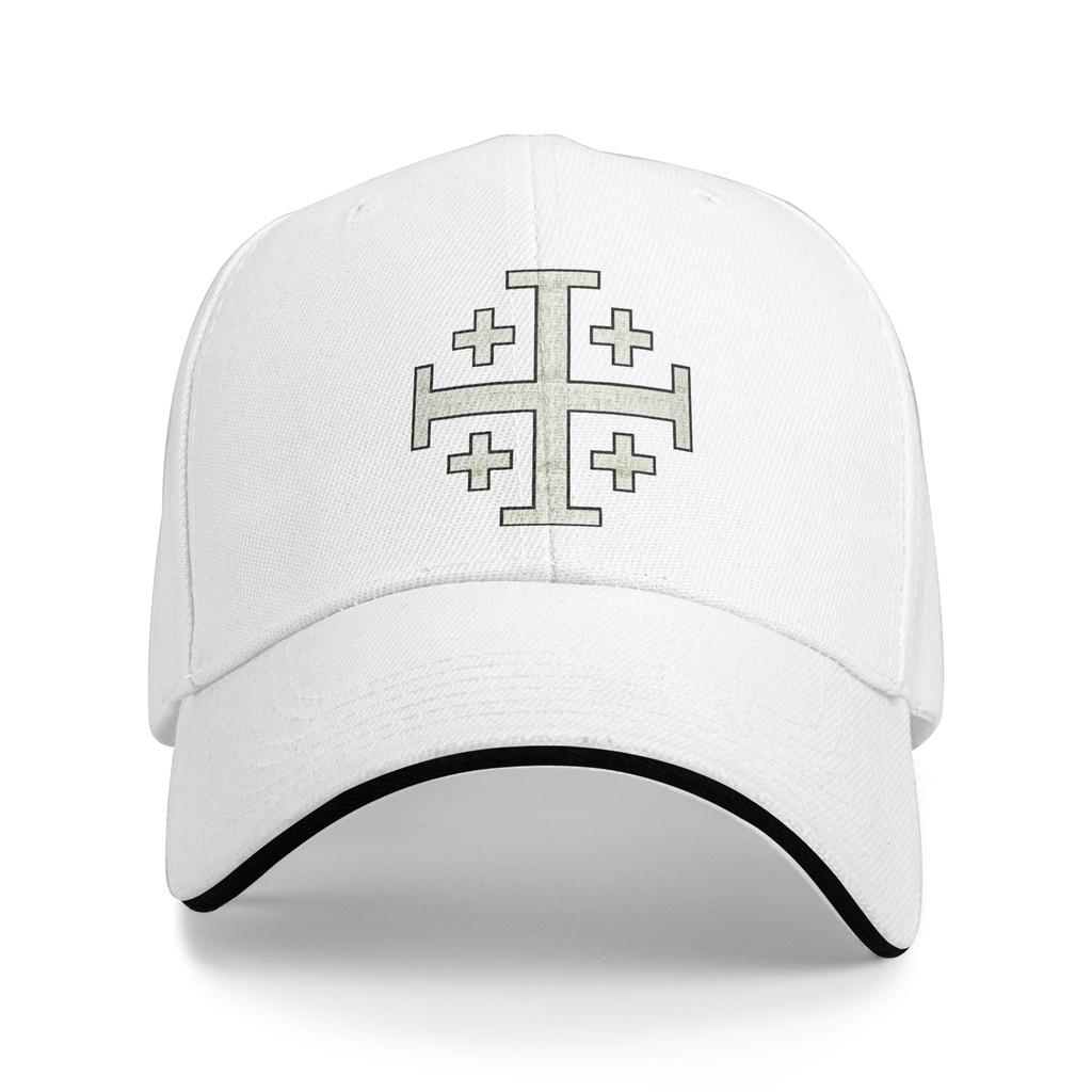 Chevalier Croix de Jérusalem Chrétien Sandwich Casquette de Baseball Vintage Templier Jésus Unisexe Réglable Casquette Soleil Sport Entraînements Chapeaux