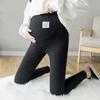 Velvet Thick Autumn/Winter Maternity Base Layer Pants for Petite Pregnant Women 2025 - Slim Fit with No Belly Tightening