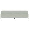 Bed Frame with Mattress Light Grey 180 x 200 cm Fabric
