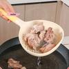 2-in-1 Soup Ladle And Colander Big Size High Heat Resistant Kitchen Strainer with Long Handle for Efficient Draining -1/2/3/5Pcs