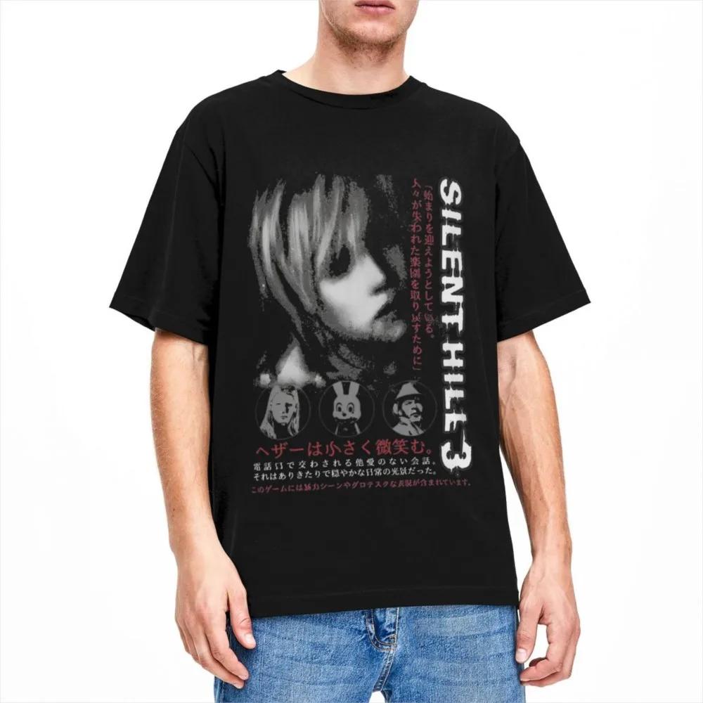 Novelty Horror Game Silent Hill 3 T Shirt Men Women's  Cotton Heather Mason Tees Shirt Summer Clothes