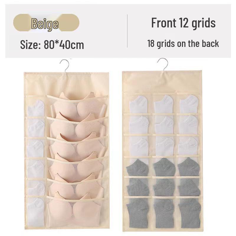 Double-Sided Hanging Bra & Underwear Organizer