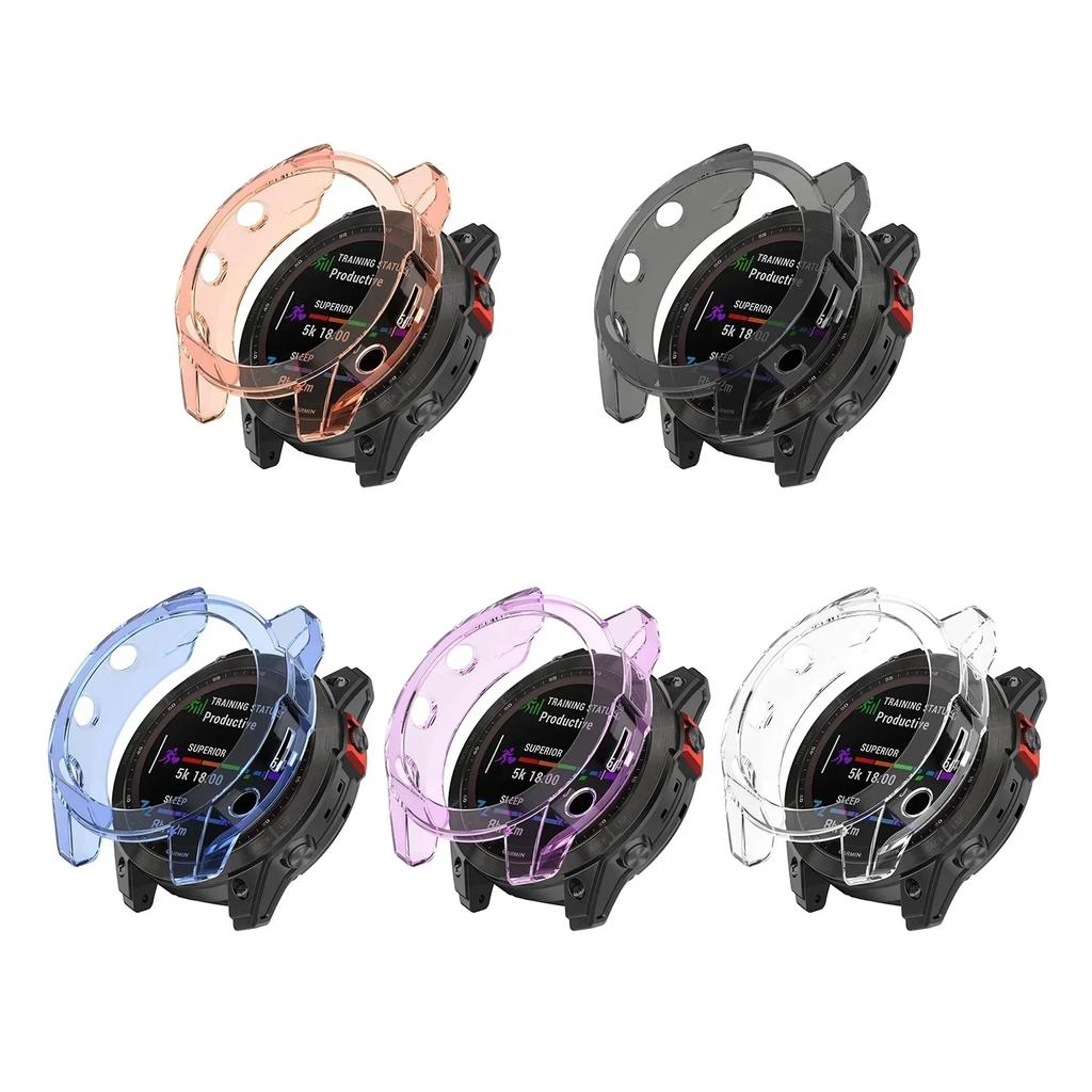 Case Cover for Garmin Fenix 7X/Fenix 7/Fenix 7X Soft TPU Slim Protective Case for Fenix 7/7S/7X Solar/Sapphire Solar