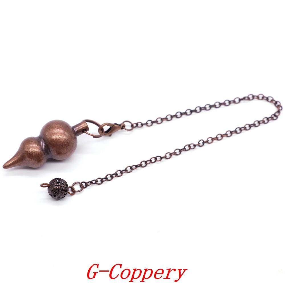 Metal Pendulum For Dowsing Divination Pendulos Spiral Cone Gold Color Copper Radiesthesia Pendulums Healing Pendule