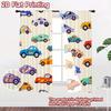 2D FLAT PRINTING 2pcs Curta (Without Rod) Colorful Cartoon Cars(1) Popular Curta&Window Treatment Versatile Fabric