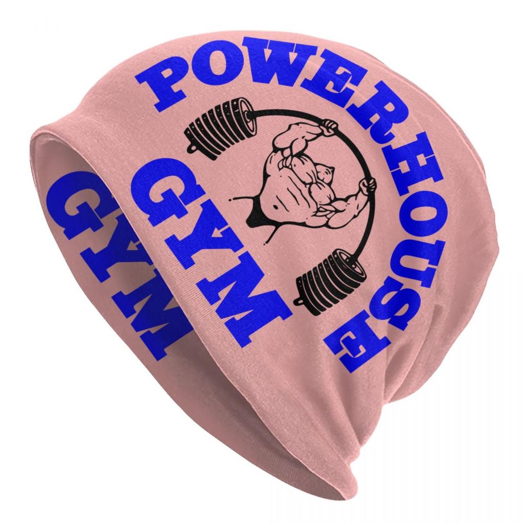 Powerhouse Gym Skullies Beanies Caps For Unisex Women Unisex Winter Warm Knit Hat Adult Bodybuilding Fitness Muscle Bonnet Hats