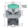 Industrial Strength Push Button Switch with Indicator Light LA188 Series Made of Zinc Alloy for Long Term Operational Use