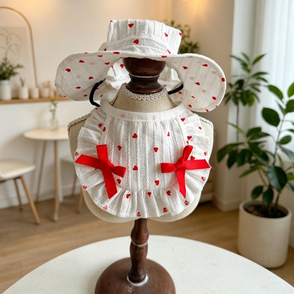 Breathable Pet Fisherman Hat Thin Cotton Dog Sunscreen Hat Cute Pet Sun Hat  Summer Season