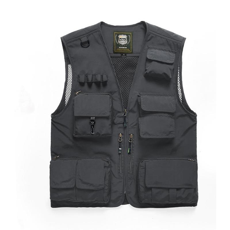 Vest Thin Men's Outdoor Multi-Pocket Fishing Photography Vest Vest Vest Vest Printed Tooling