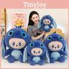 Плюшева іграшка Stitch Labubu, подушка-кролик для дівчаток, подарунок, м'який декор у вигляді тварини