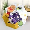 1 Stück Anpanman Automatischer Faltregenschirm, Automatischer Faltregenschirm mit 8 Speichen, Praktisch für den Außenbereich 015