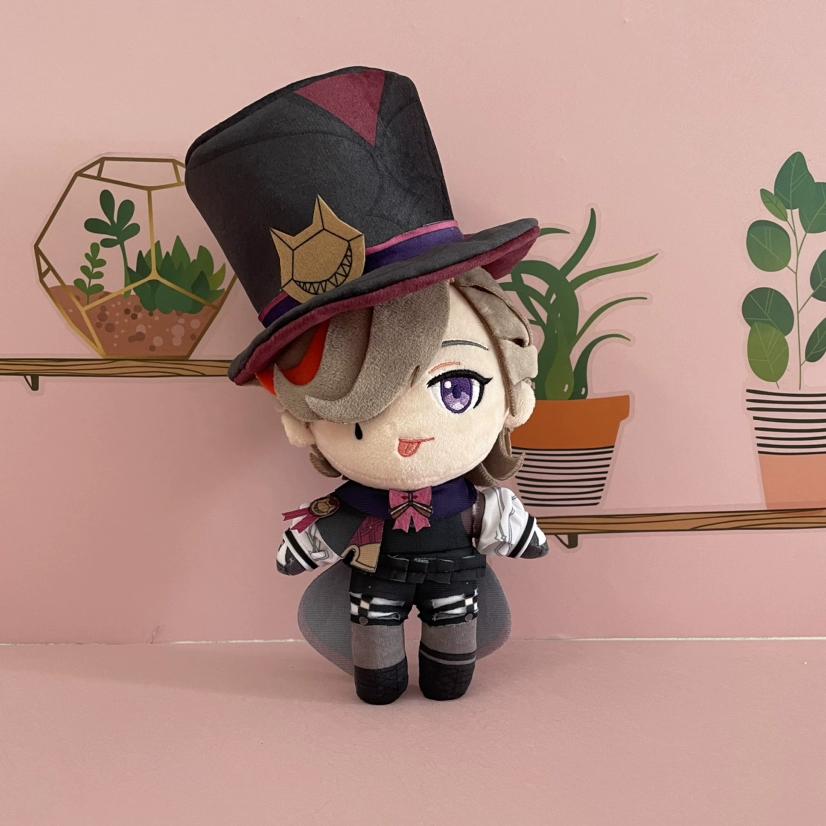 Genshin Impact Freminet Cosplay Plush Doll Toy 20cm Anime Character Cute Soft Stuffed Pillow Christmas Thanksgiving Gift