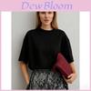 Cotton T Shirt For Women With Letter Print Stylish Oversize Casual Summer Wear
