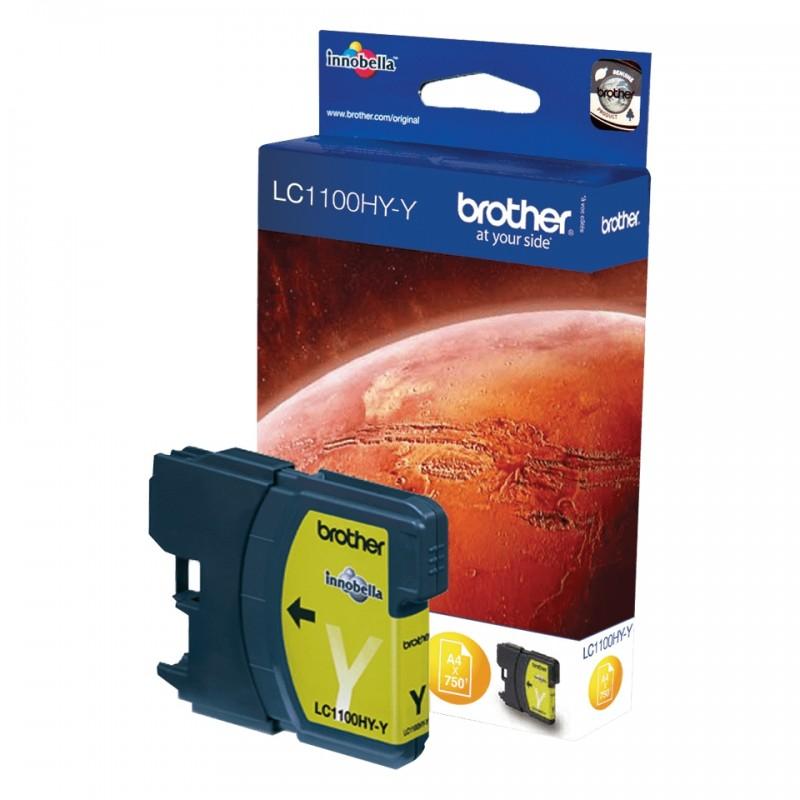 Brother LC1100XL Yellow Original Ink Cartridge - LC1100HYY-LC1100HYY