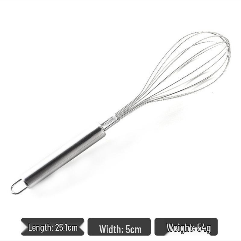 304 Stainless Steel Thickened Whisk & Hand Mixer for Dough/Eggs