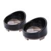 2 Stück Motorrad Blinkerleuchte Linse Blinkerlinse Zierring Visierabdeckung Für Harley Dyna Street Glide Fat Boy Softail Touring