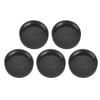 5 vnt. plastikinių galinio objektyvo dangtelių, tinkančių M42 fotoaparatui, juodi, apsaugantys nuo dulkių