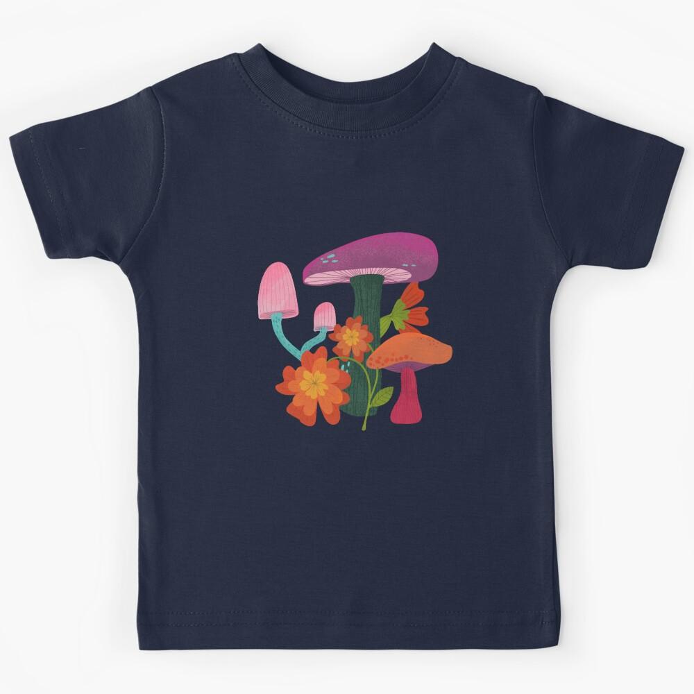 Mushrooms and Marigolds Oversized Kids T-Shirt 100