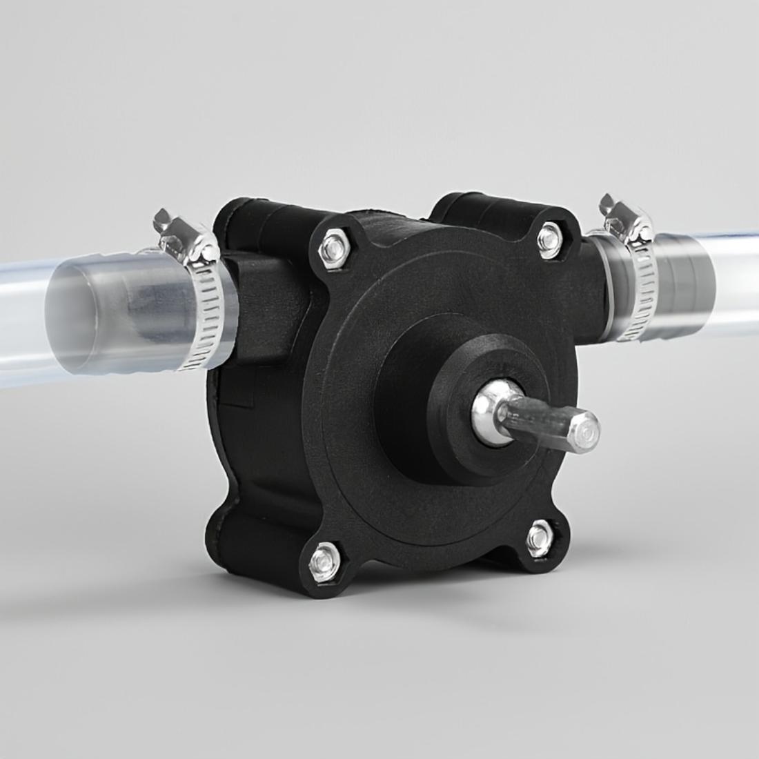 

Manual Suction Pump, No Battery Required Portable Liquid Transfer Tool With Hose Connector For Garden, Farm, RV And Well Water Pumping чорний