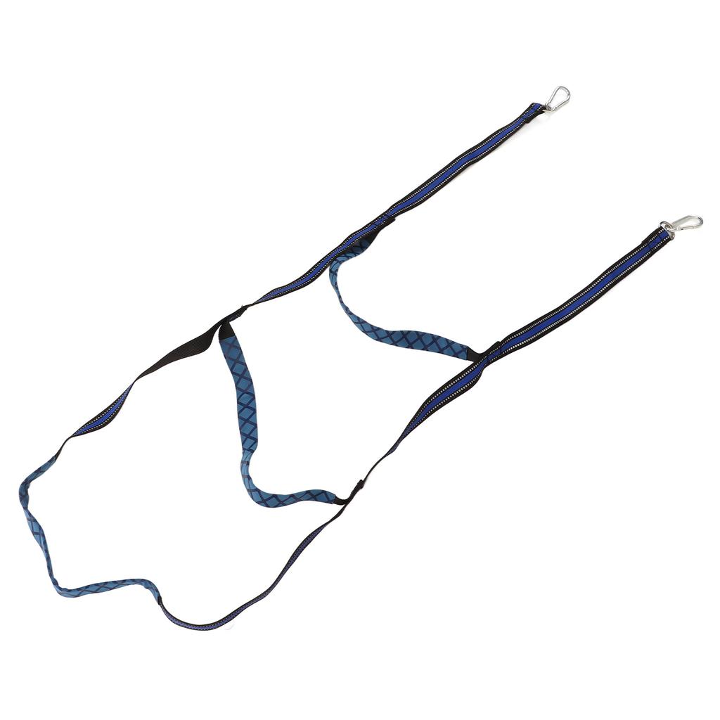 Marine Boat Rope Ladder Boarding Steps with Hooks Nylon Blue Portable Foldable for Yachts Kayaks