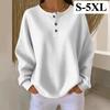 **Maglione da donna a nido d'ape con scollo rotondo, vestibilità ampia, tinta unita, alla moda, autunno inverno**