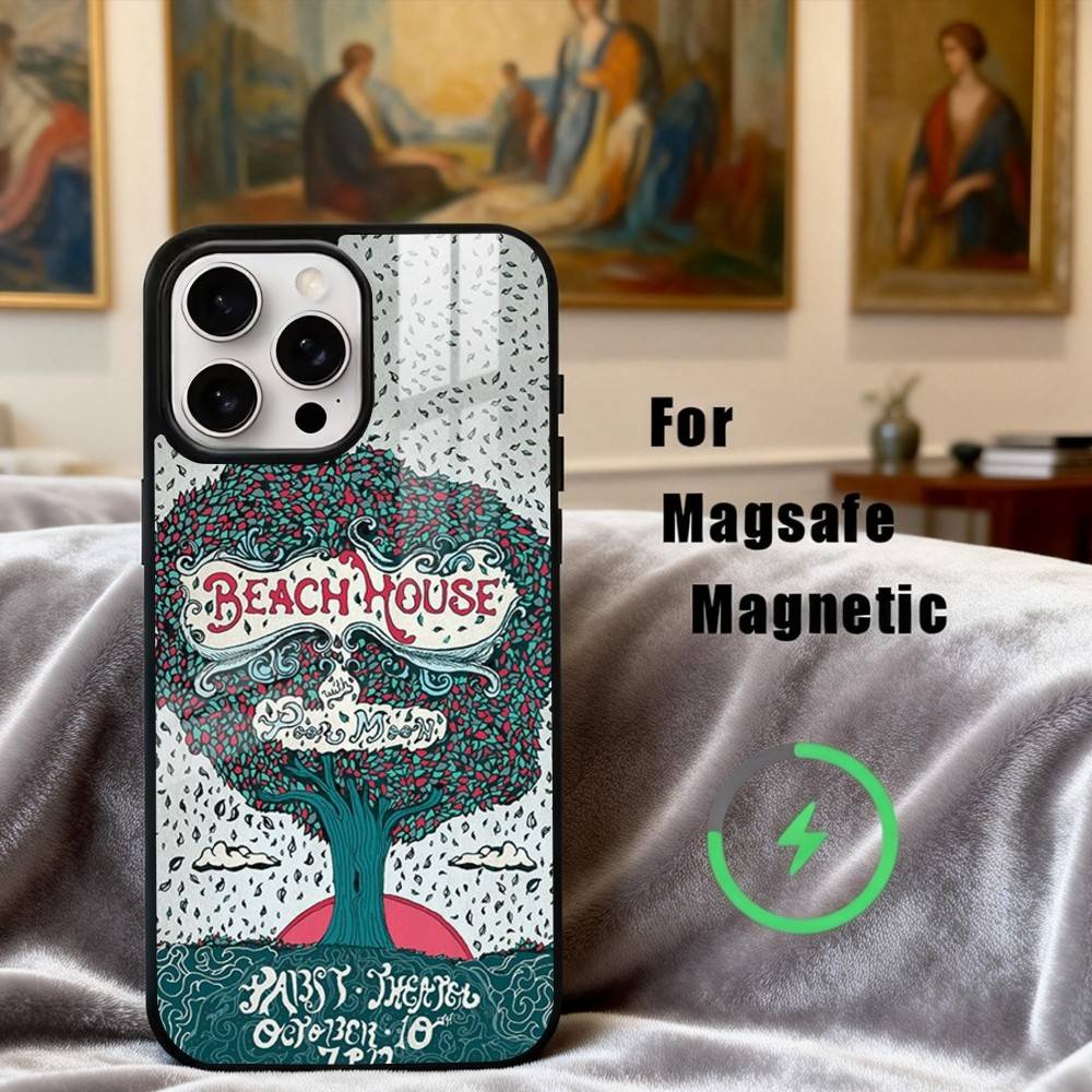 Rock B-Beach H-House Band Phone Case For iPhone 17,16,15,14,13,12,Plus,Pro,Max for Magsafe Magnetic Wireless Charging