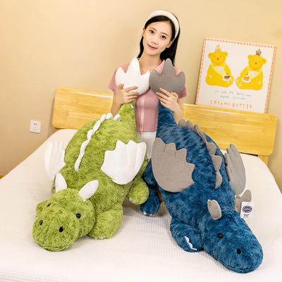 135cm Cartoon Flying Dragon Pillow Long Cute Green Plush Toy Dinosaur Rag Doll Super Soft Sleeping Legs Stitch Kawaii Juguetes