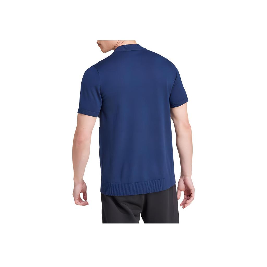 adidas Premium Long-Sleeve Top Comfortable Striped Color Block Shirt Men Tops Deep-Indigo IZ3183
