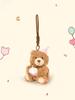 Cake Birthday Bear Hat Rabbit Doll Keychain Animal Plush Pendant Gift Holiday