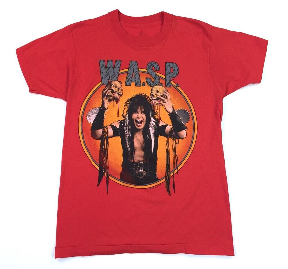Vintage 80s WASP Shirt The Last Command 1985 Concert Red Unisex S-4XL MM1572 Unisex T-Shirt S