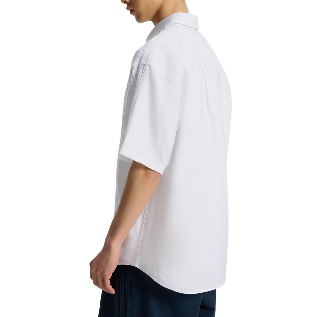 Adidas Originals Shirts Men's Bright White Lapel Moderate KY5767