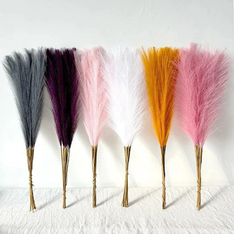 Top Quality Pampas Grass Imitation Reeds for Home Window Decor Wedding Supplies New Arrival Window Decorative Reeds