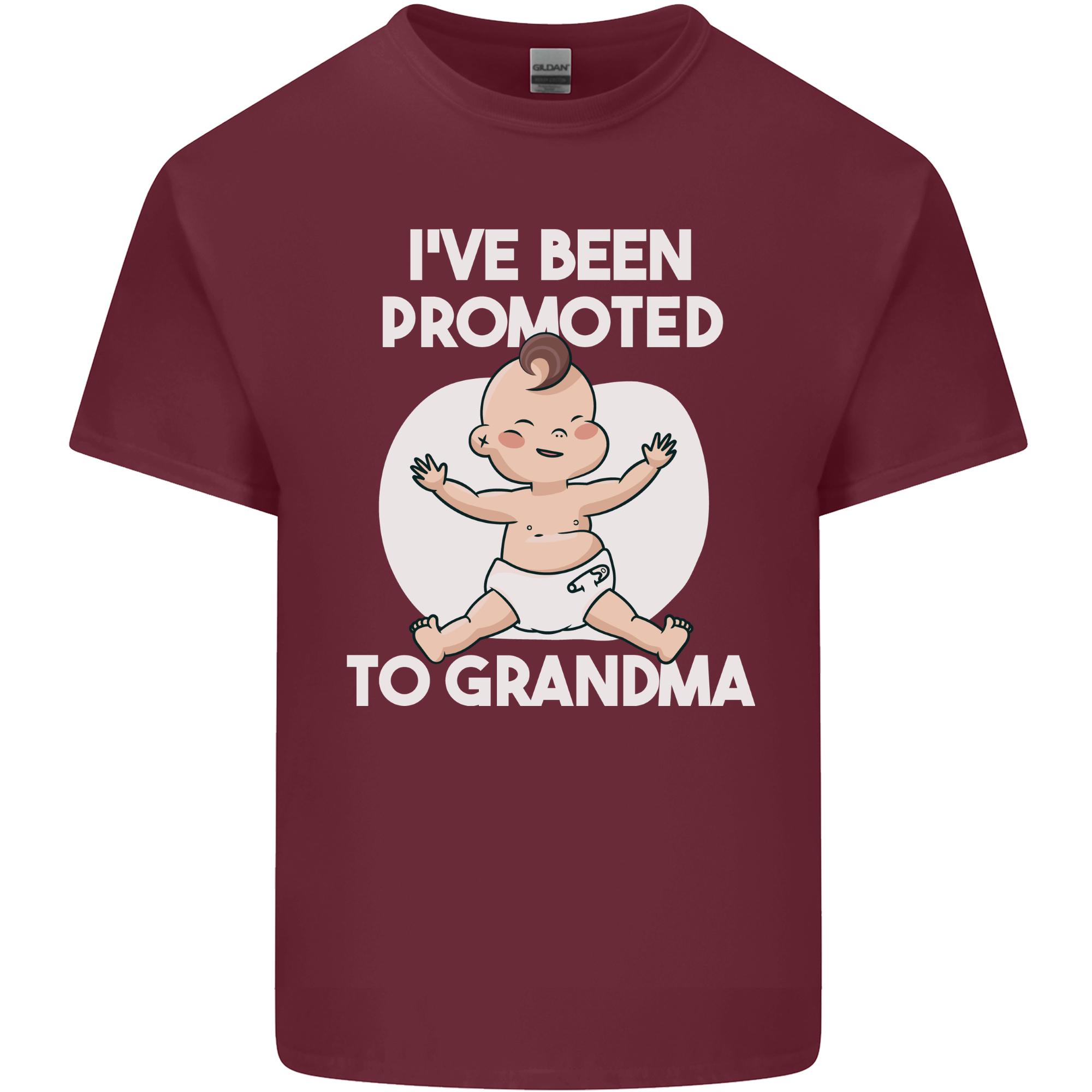 Promoted to Grandma Funny Baby Boy Girl Unisexs Light Cotton TShirt S
