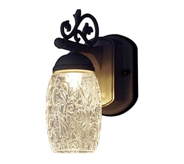 

Panasonic [Construction Required] LED Porch Light, Equivalent to 1 60 Shape Bulb, Off Black: LGW80256LE1