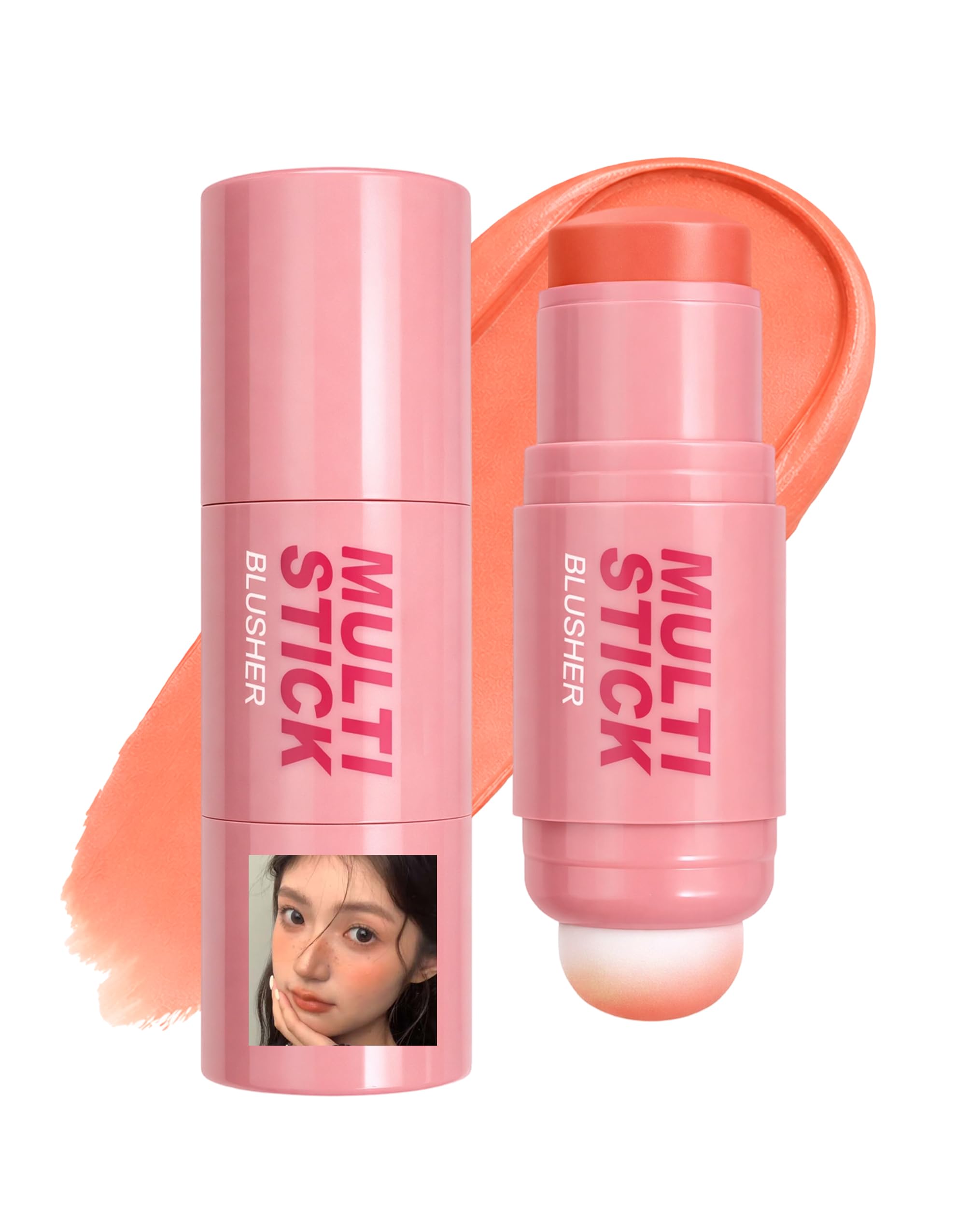 Erinde Cheek Stick Sheer Cheek Excellent Color Melting Daily Glowing Healthy - High-Gloss Multi-Stick, Layerable, Balm, Payoff, Texture, Long-Lasting,