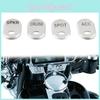 Stylish Silver Gauge Cover Button Cap For Harley Custom Dashboard Switches And Controls