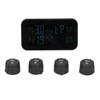 LCD-display Bil TPMS Däcktrycksövervakningssystem med sensor Solcellsladdning USB-laddning