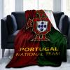 Decke mit Wappen der Portugiesischen Fußballföderation Geeignet für Sofas, Betten, Büros und Camping - Perfektes Geschenk für Halloween Weihnachten