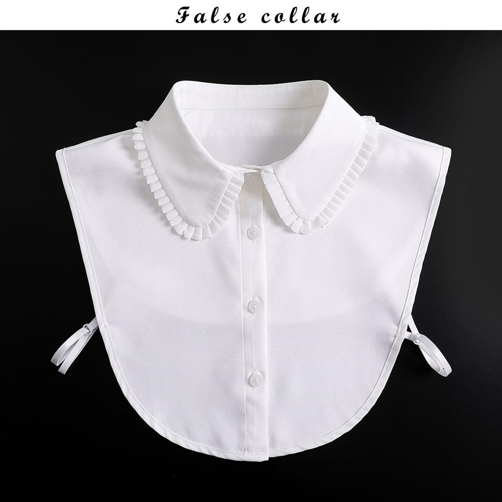 Fashion Half Shirt Style Fake Collar for Women Stand Detachable Collar Fake Girls Vintage Lace Ladies False Blouse Collar Decor