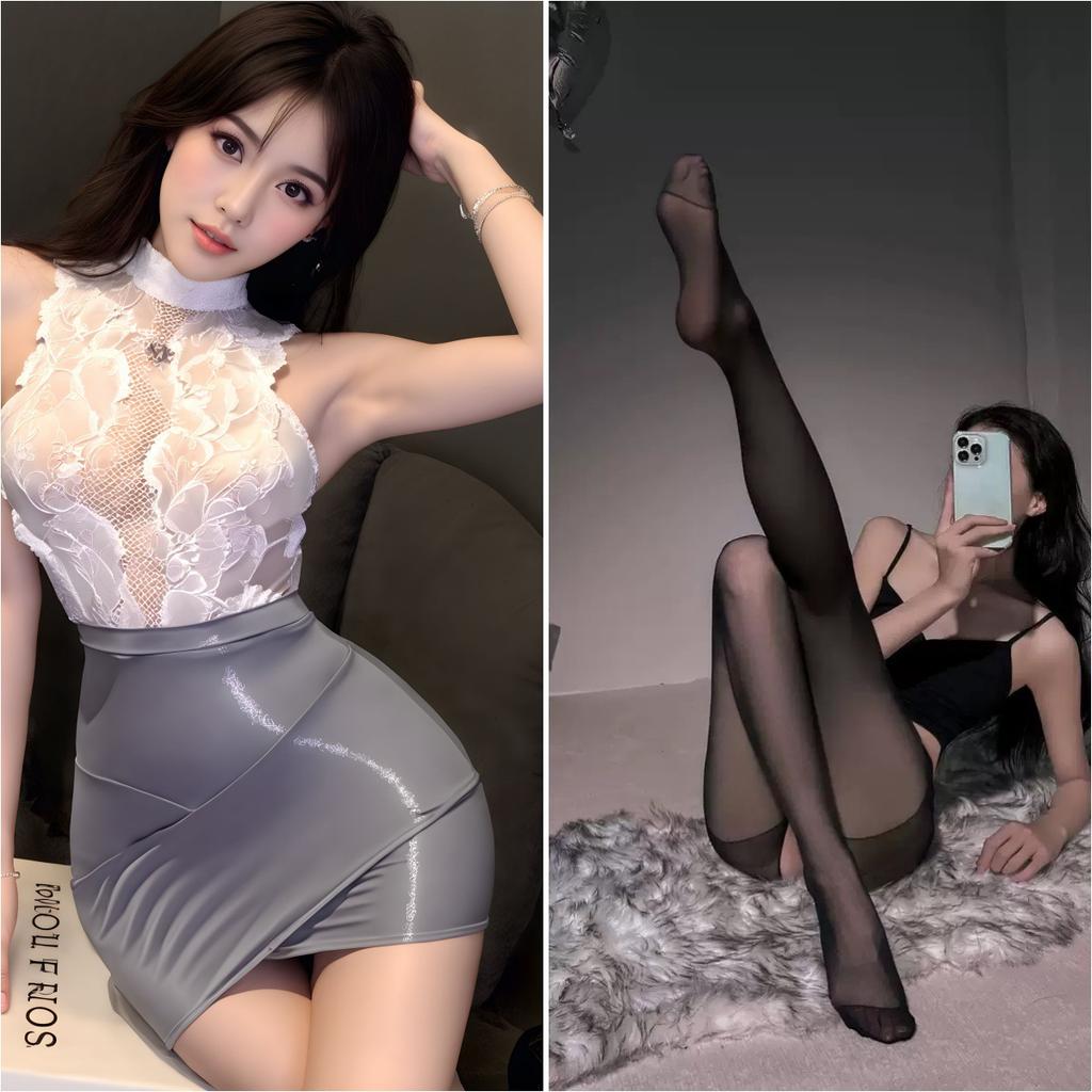 Sexy sexy OL lace hollow secretary uniform pure desire splicing professional small secretary hip wrap suit